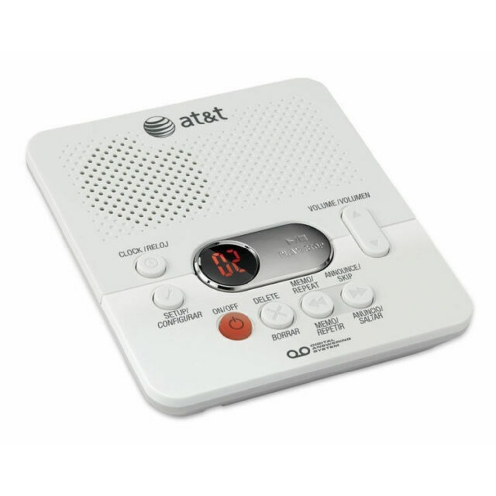 AT&T 1740 Digital Answering System With Time and Day Stamp - White New in Box!